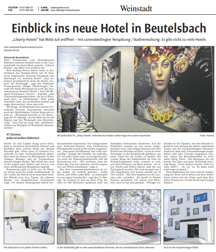 Zeitungsartikel Waiblinger Kreiszeitung